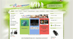 Desktop Screenshot of ecopowersport.eu